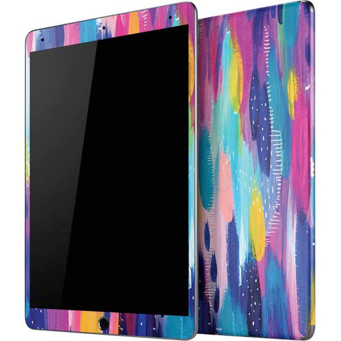 Pink Sparkle Brush Stroke by Etta Vee iPad Skins